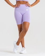 Power Seamless Cycling Shorts | Lilac