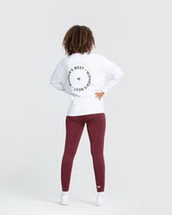 Comfort Oversized Long Sleeve T-Shirt | White