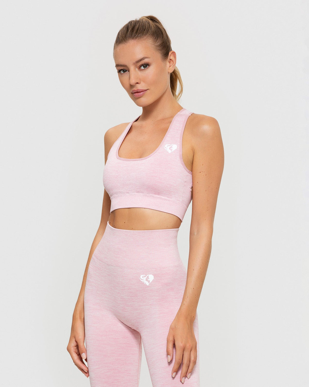 Move Seamless Sports Bra | Light Pink Marl