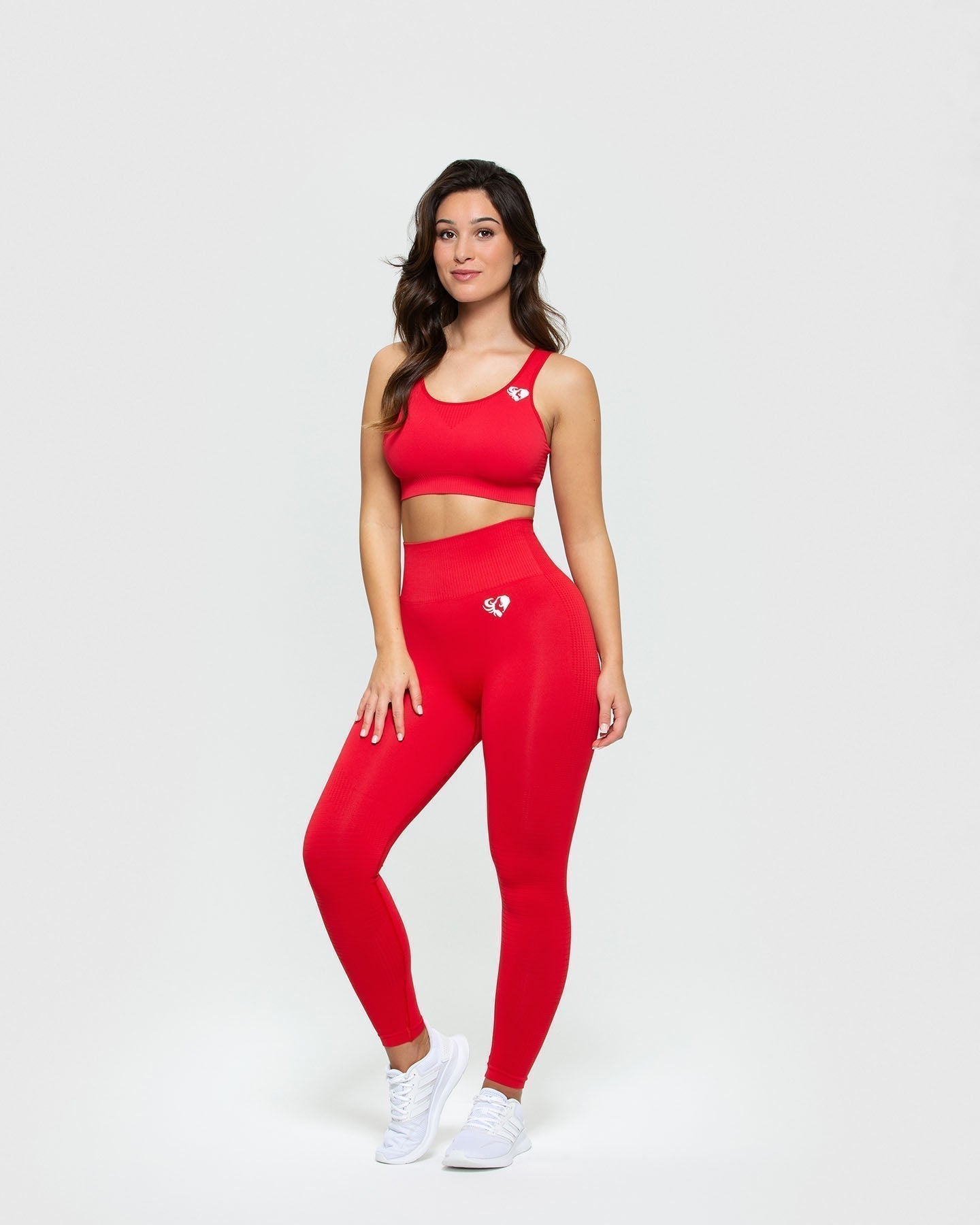 Power Seamless Sports Bra | Red