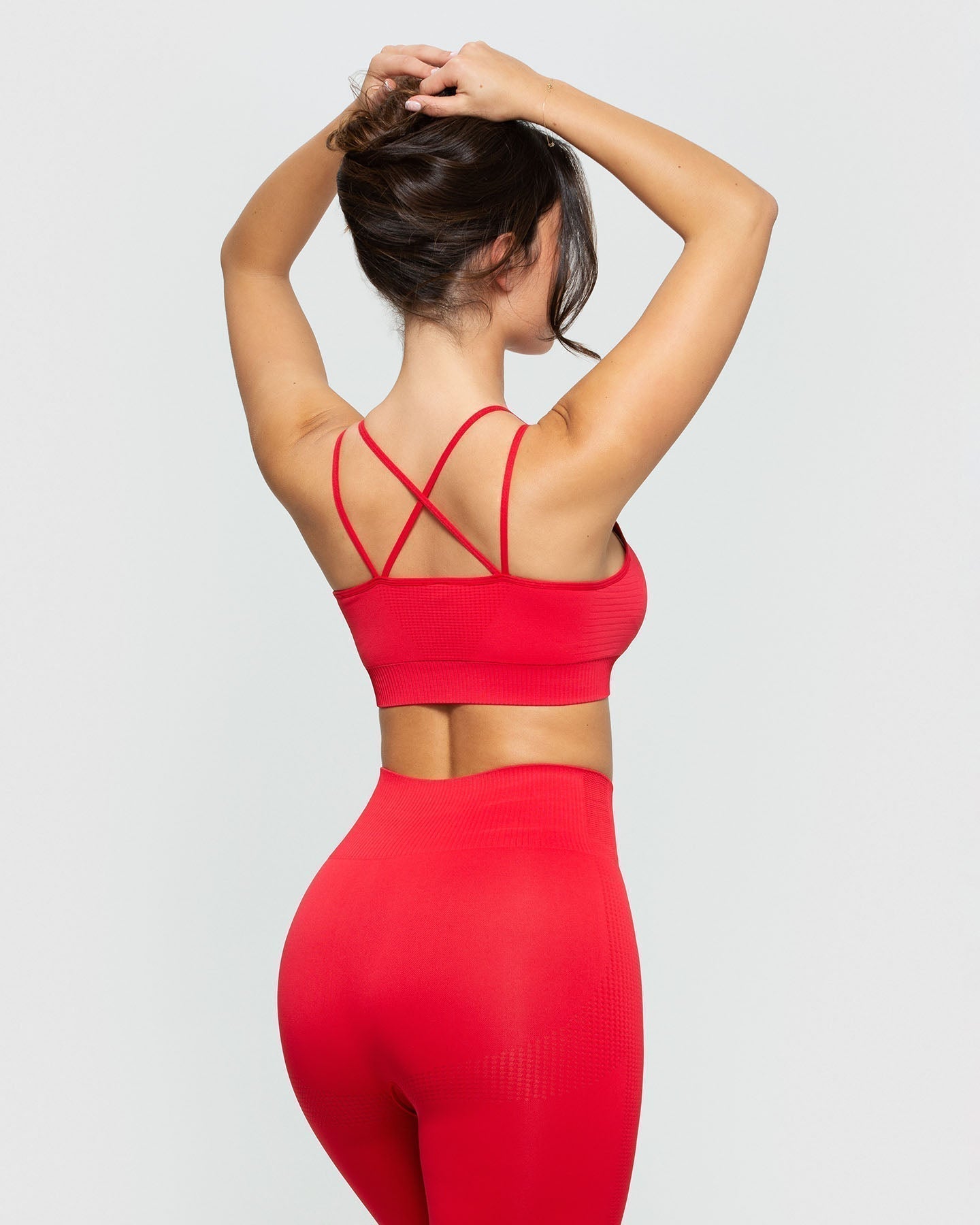 Power Seamless Sports Bra | Red