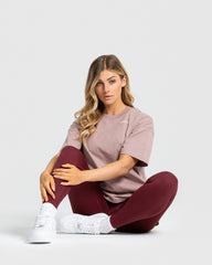 Comfort Oversized Short Sleeve T-Shirt | Taupe