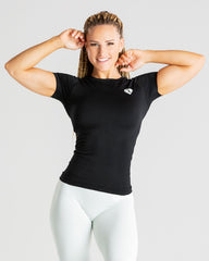 Power Seamless T-Shirt | Black